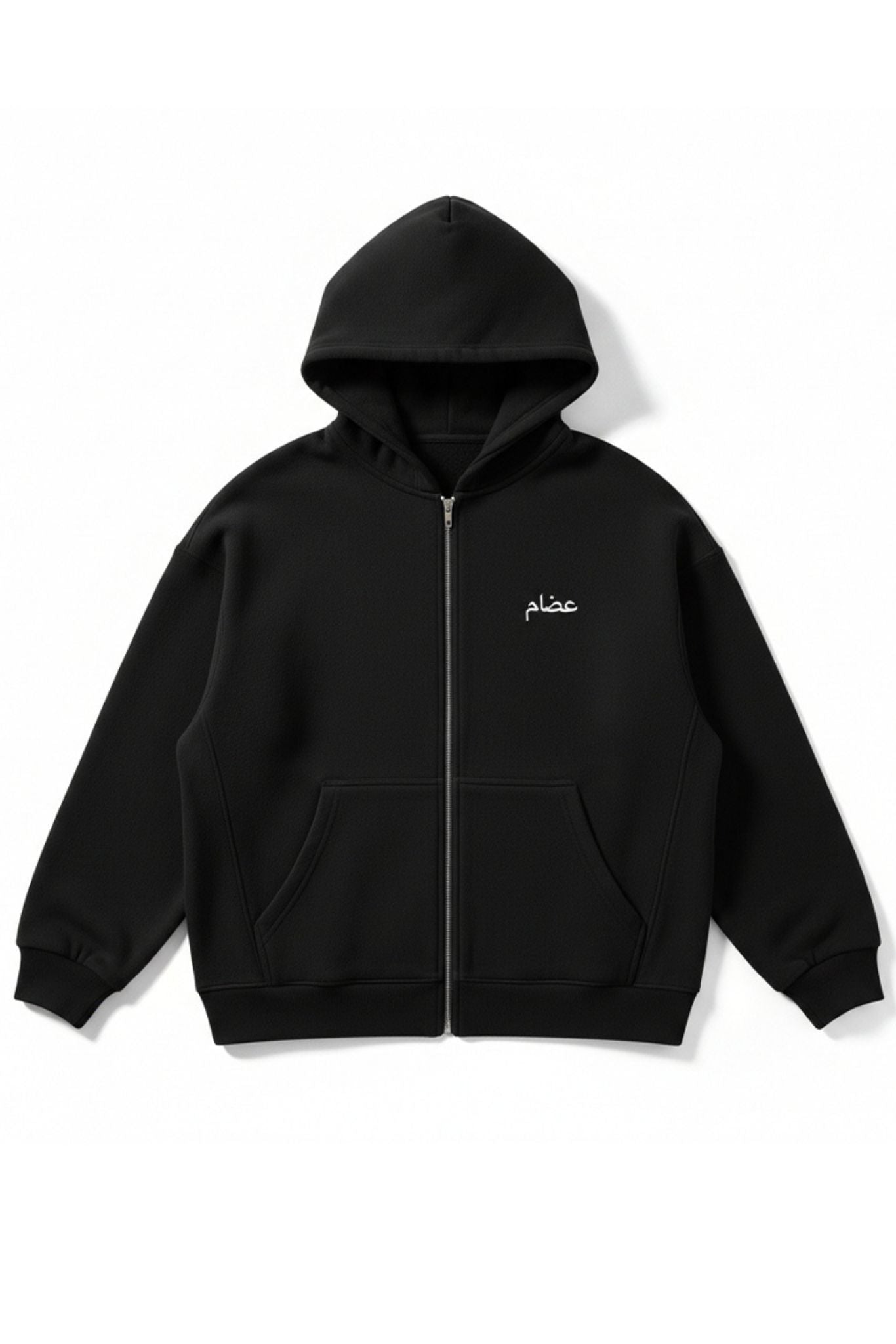 Faith Heavyweight Double-Zip Hoodie & Split Pant Jogging Bottoms – Black